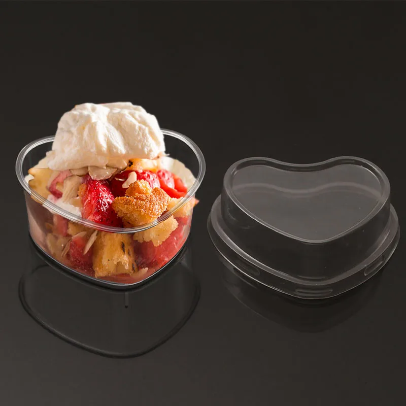 Food Grade High Quality Pp Ps Pla Pet Custom Printed Clear Mini Plastic Dessert Cup