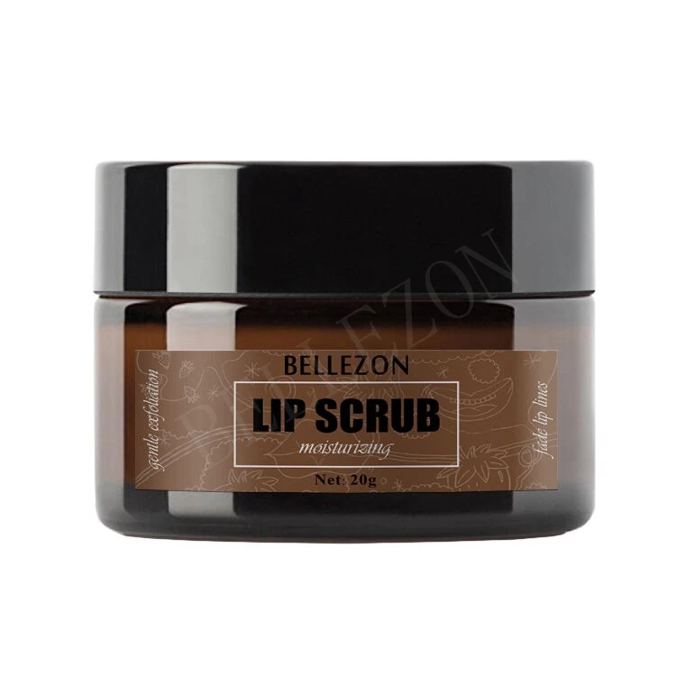 Wholesale Organic Exfoliating Brown Sugar And Strawberry Lip Scrub