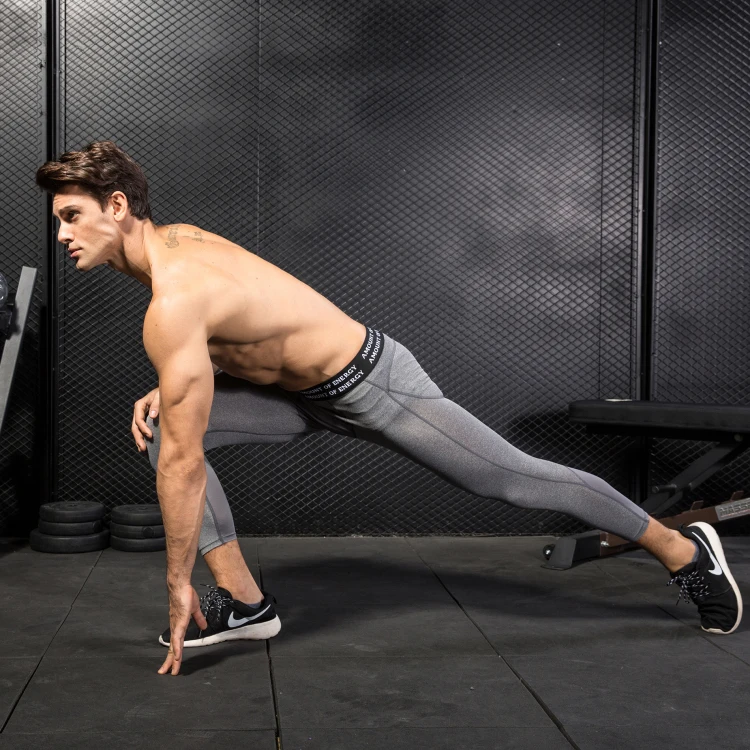 Модные сухие мужские Компрессионные спортивные брюки Baselayer леггинсы для бега