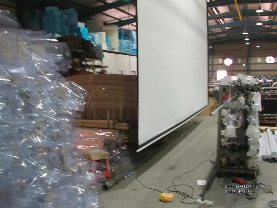 Big size 200inch tubular motor matte white high gain  Motorized projection screen