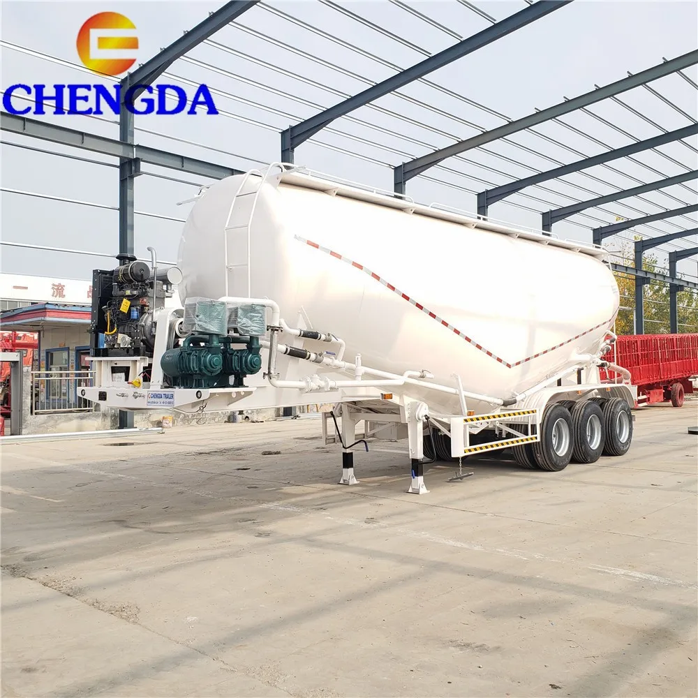 China High Quality better price 3Axles 45CBM Cement Vacuum Truck