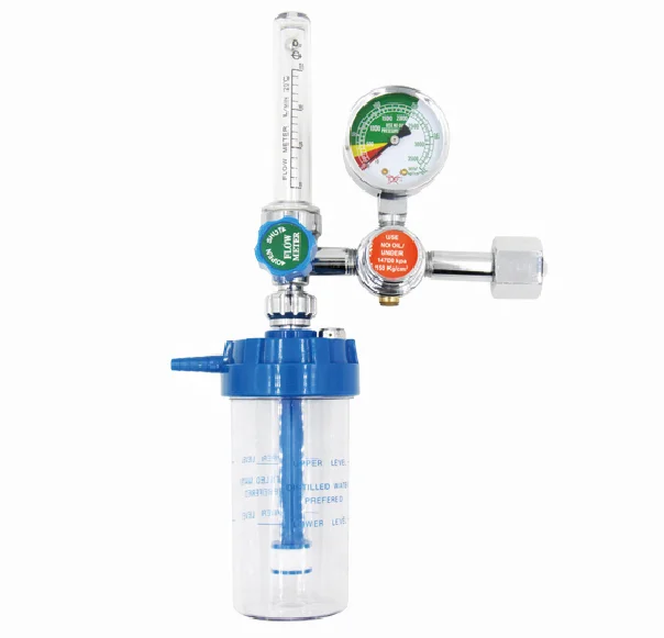 Медицинский кислородный ингалятор с увлажнителем медицинский баллон регулятором кислорода для цилиндров CE ISO машинная картонная коробка синяя класс I