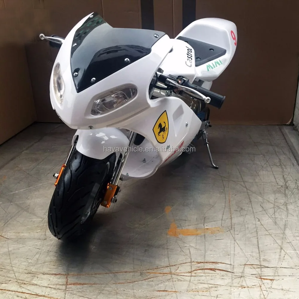 Мини Мото Карманный велосипед 49cc светодио дный светодиодными лампами