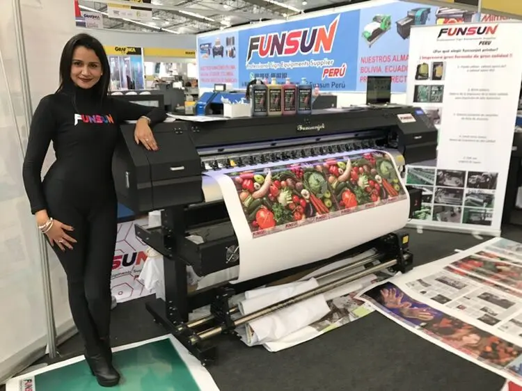 Big discount Funsunjet FS-1800 best quality photo digital eco solvent printer