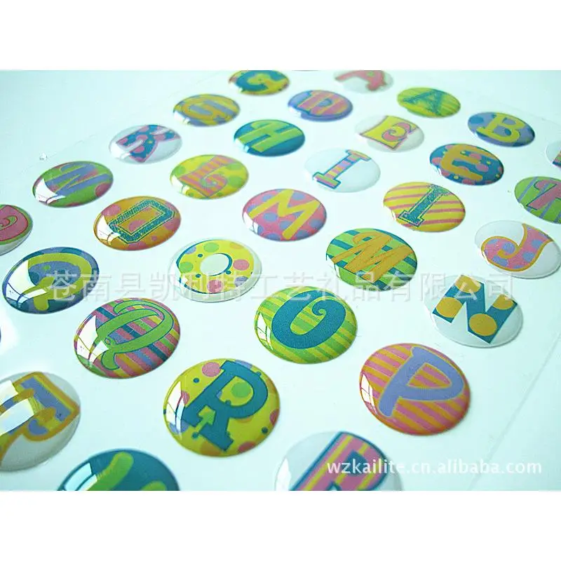 Custom design High quality Fashion 3d logo sticker made stickers logo for packing box