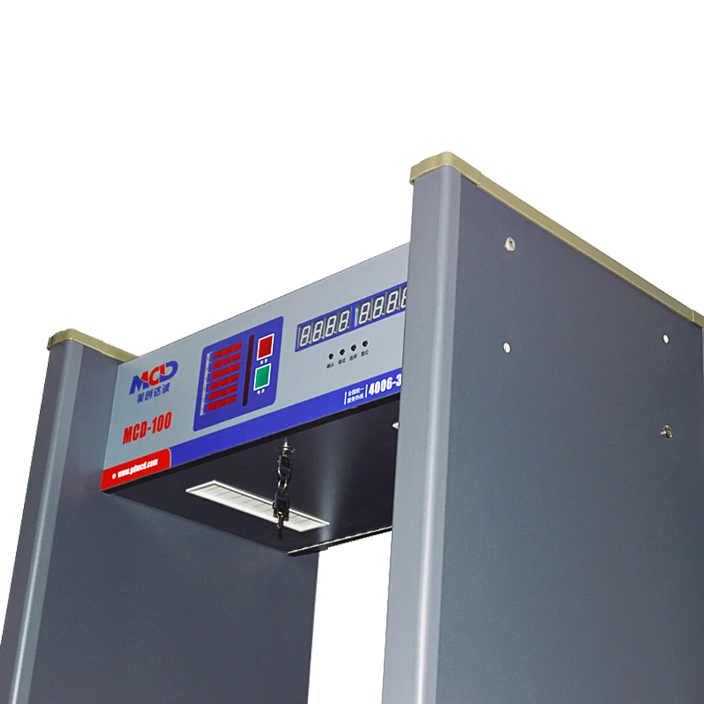 Metal detection security scanner door