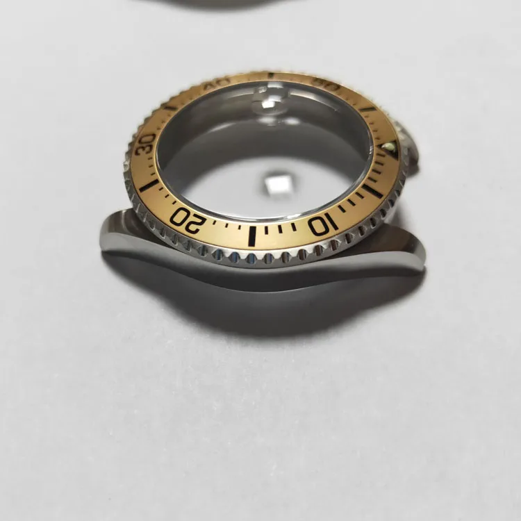 High Quality 316L Stainless Steel Watch Case Parts With Ceramic Bezel for Dive Watch