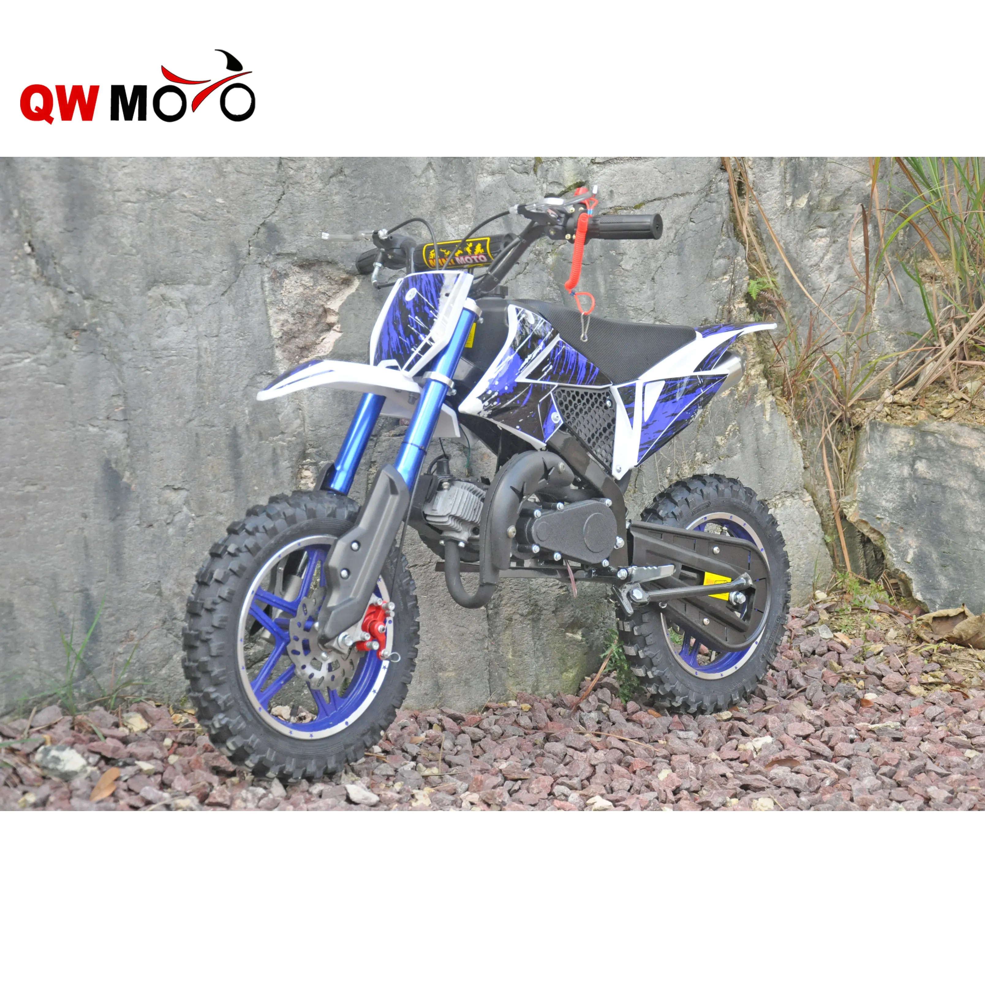 QWMOTO CE 2019 49CC 50CC Mini Moto Off Road Gasoline Mini Kids Motorcycle for sale QWMPB-02B