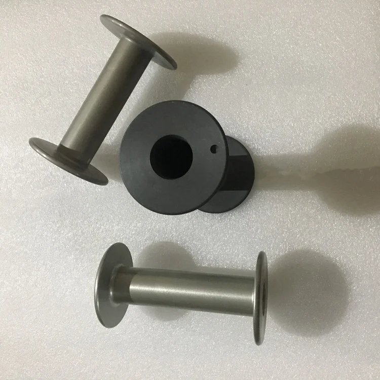 Aluminium 2cm inner diameter Bobbin for  yarn covering machine parts