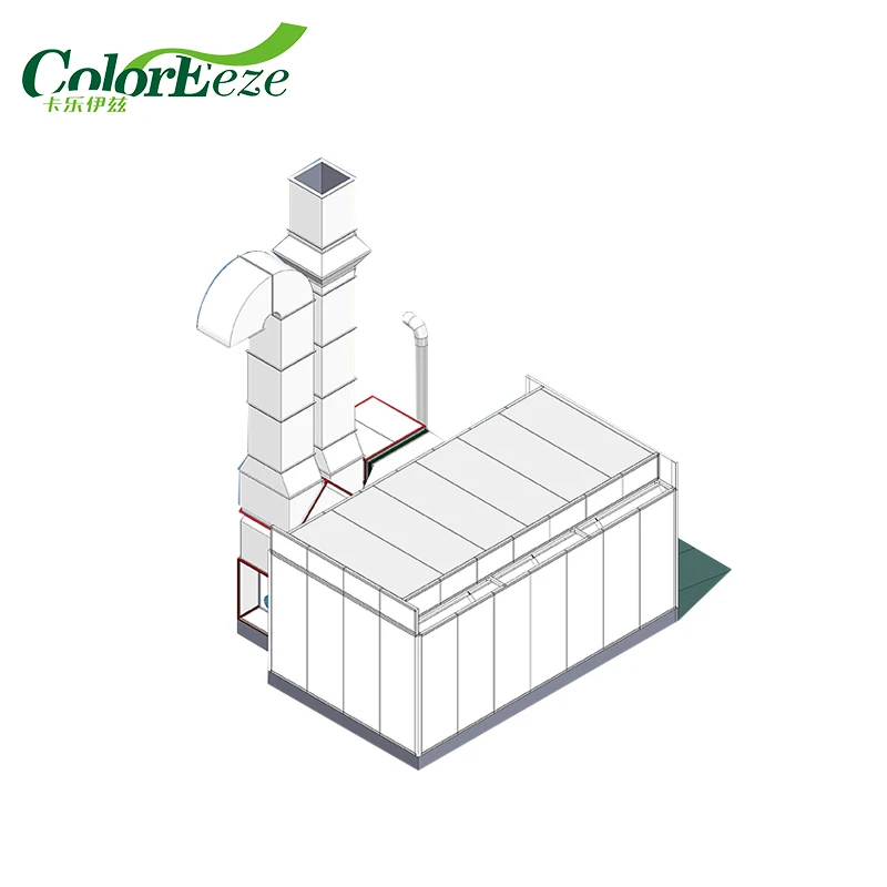 Large model bus/truck spray paint booth