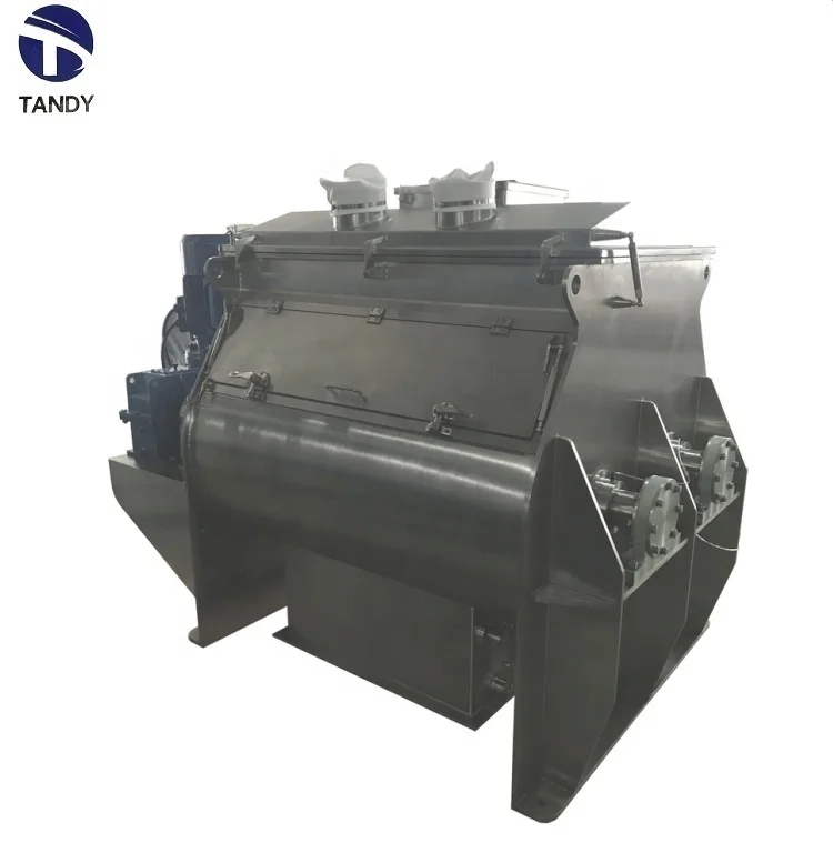 High quality goat milk powder processing double paddle mixing machine/multi blade homogenizing blender machine