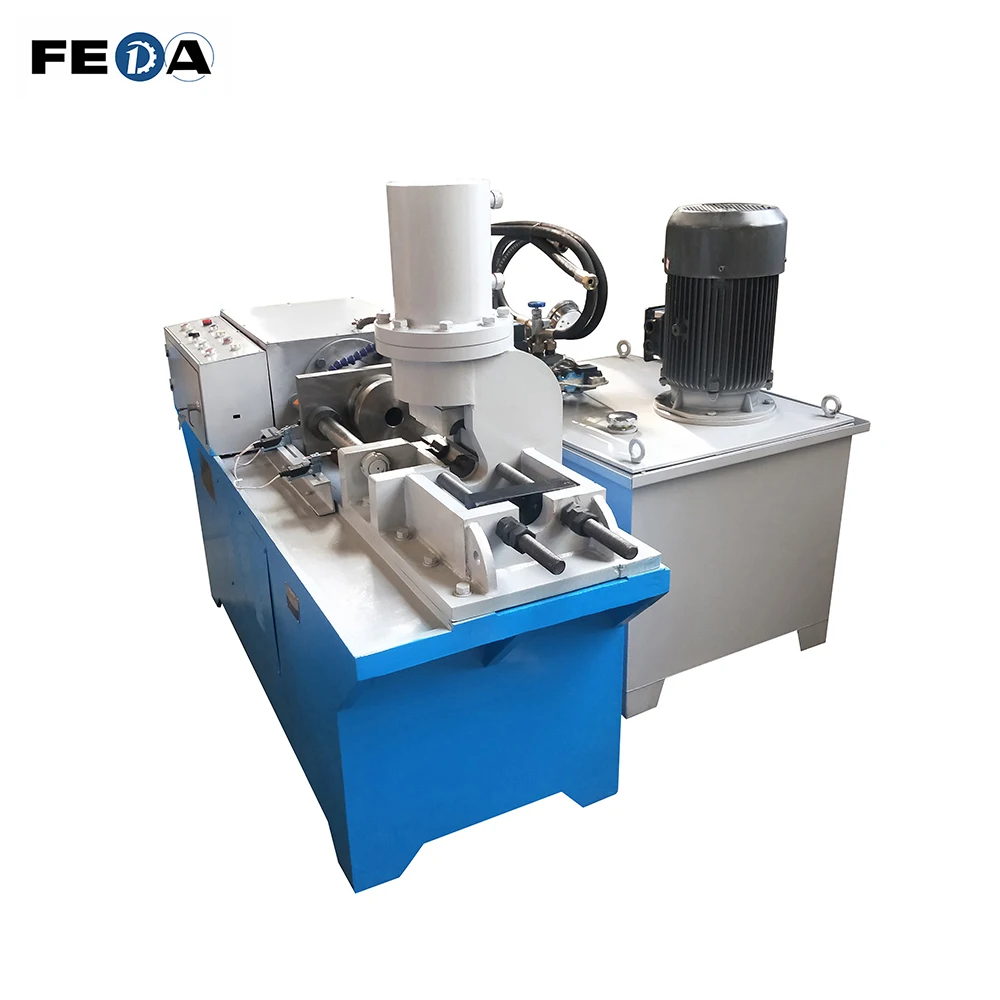 FEDA steel bar diameter reduce machine rods diameter necking machine titanium bolts and nuts