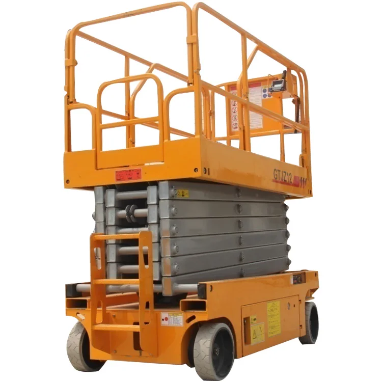 8000 мм Trail-тип небольшой платформы складывающиеся ножницы Лифт с расширением платформы