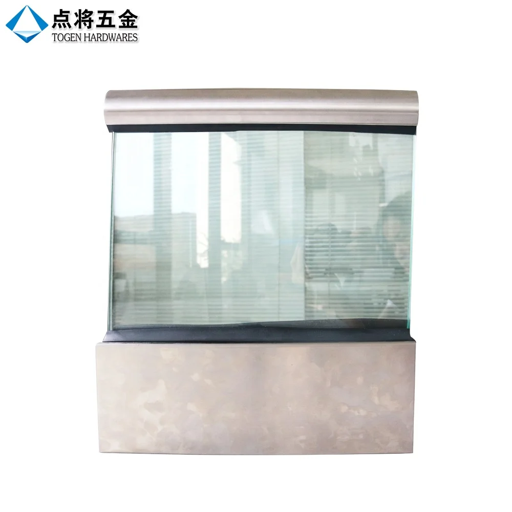 Glass Balustrade Railing Support Aluminum extrusion U Channel Base Shoes Balcony Glass Railing