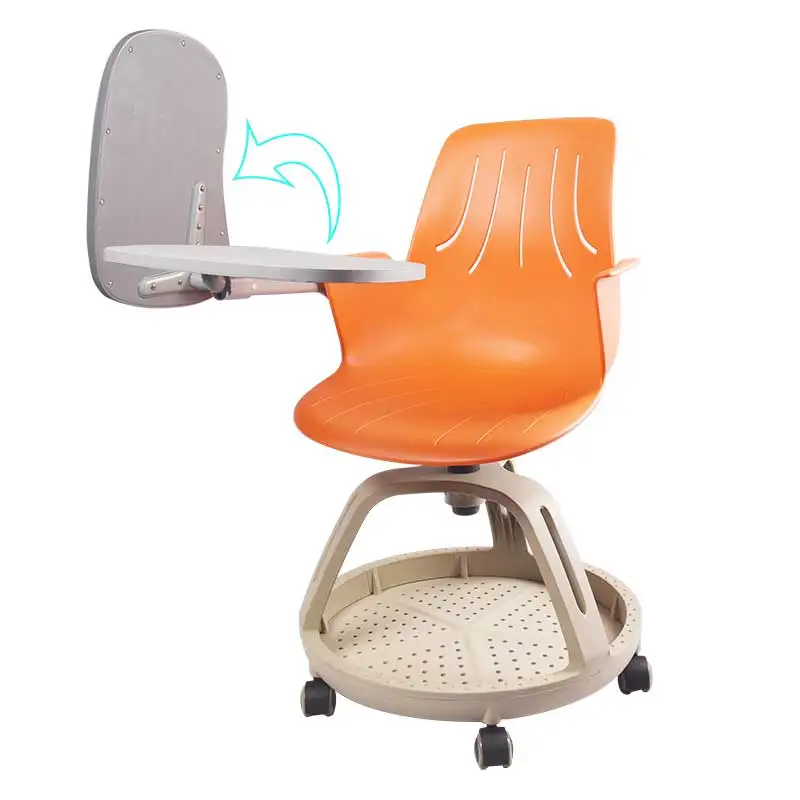 New arrival University PP School Chairs with writing pad
