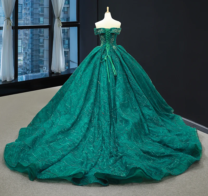 RSM66844 Ladys Fashion Evening Gown Ladies Sexy V Neck Plus Off Shoulder Evening Dress In China