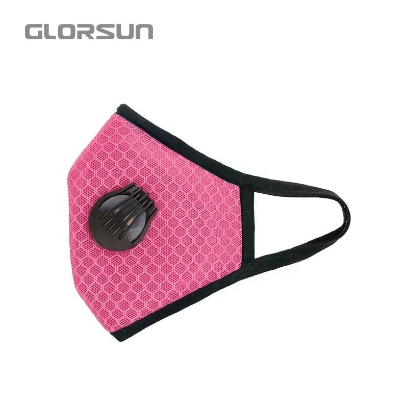 custom printed painting anti smog mount face pollution sport shield with exhalation valves mask