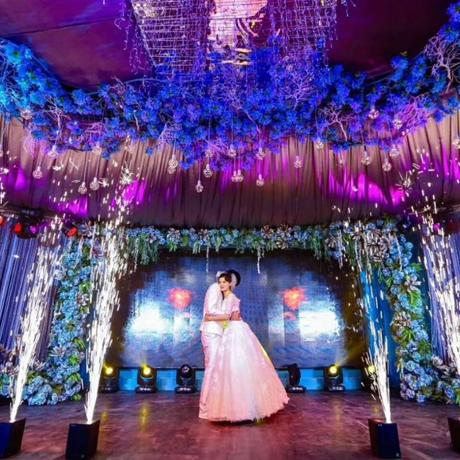 DMX512 remote control Portable sell well Sparkle Machine cold sparkle firework for Wedding Stage KTV Hotel disco