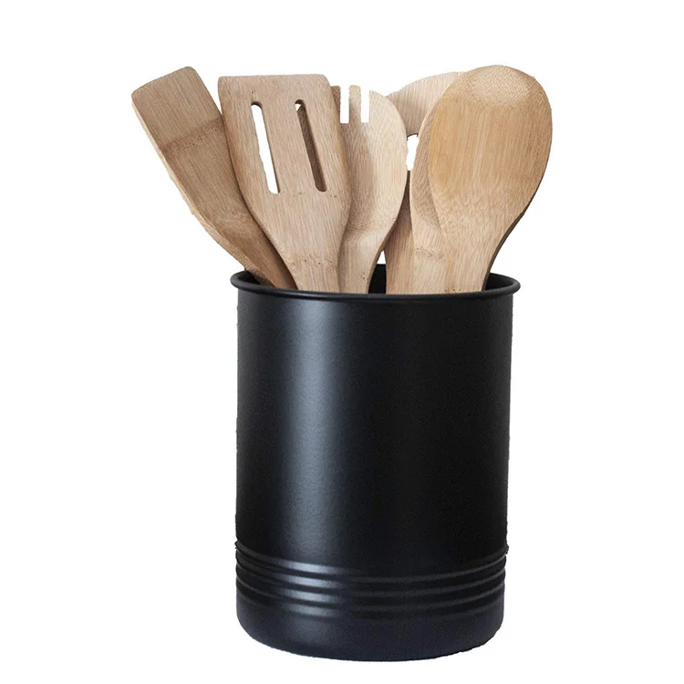 Большой черный держатель для посуды-кухонная утварь-для организации ваших кухонных гаджей и кухонной утвари