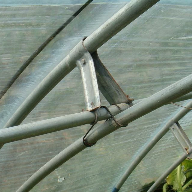 single span tunnel  greenhouse with plastic film covering