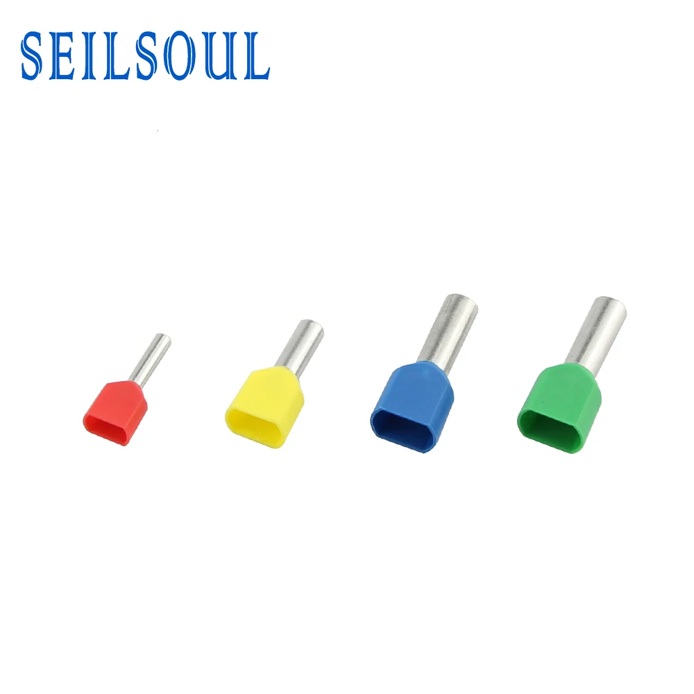 TE половинная изоляция Медь ПВХ электрические изолированные двойной шнур конечные клеммы