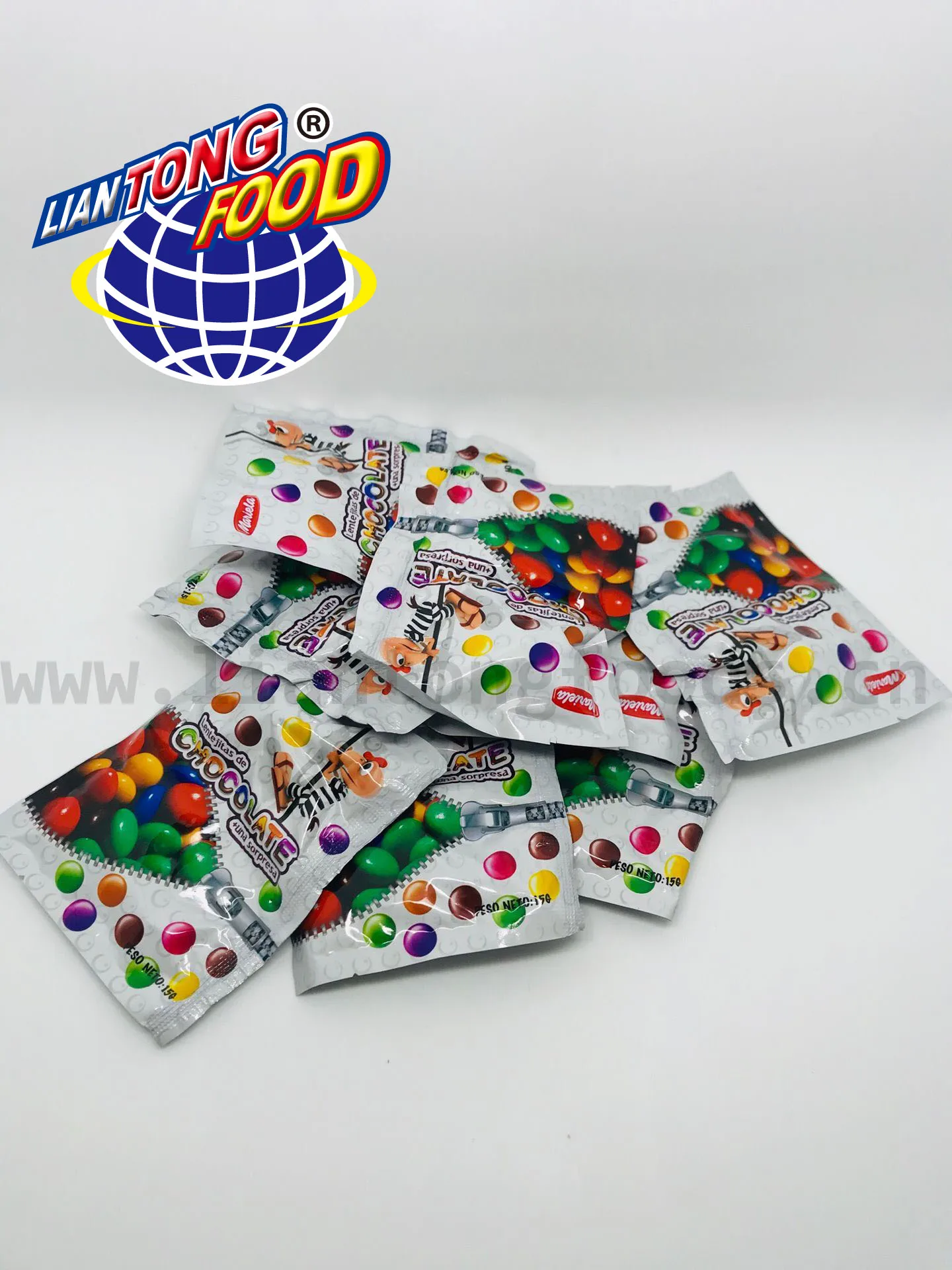 New product 15g bagged chocolate beans + DIY toy bag