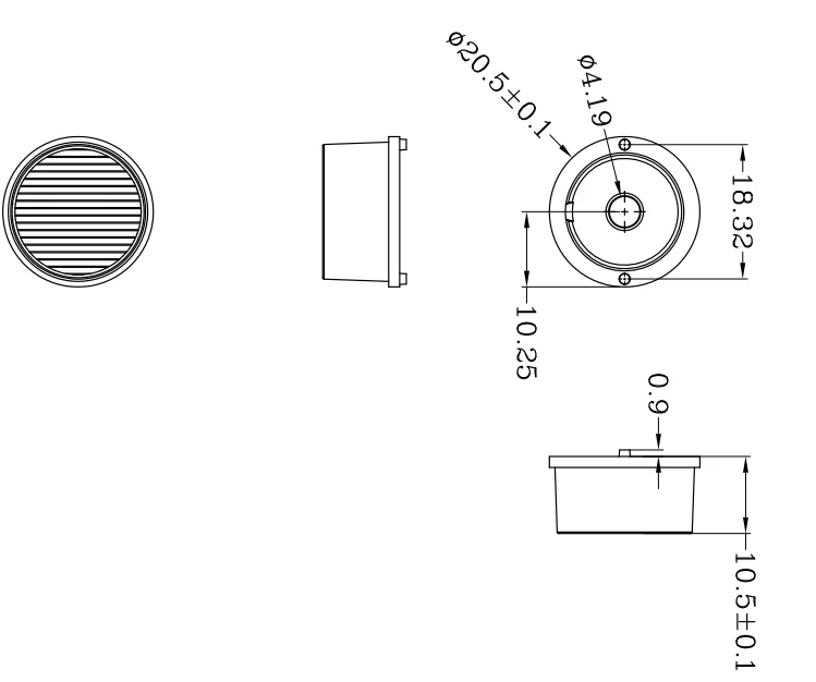 Водонепроницаемые Асимметричные светодиодные линзы для оптических линз XML PC