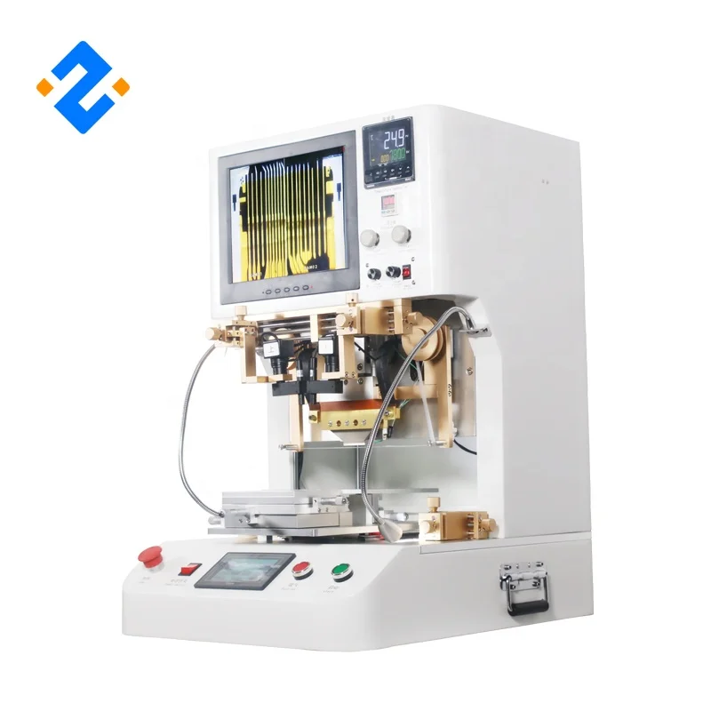 2019 ZWX Automatic Intelligent Pulse LCD Flex Cable Repair FPC ACF Bonding Machine, ZH-015 LCD Touch Flex Cable Repair Machine