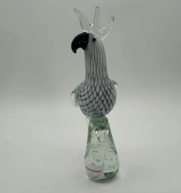 Фигурка попугая из дутого муранского стекла декоративное стекло для животных