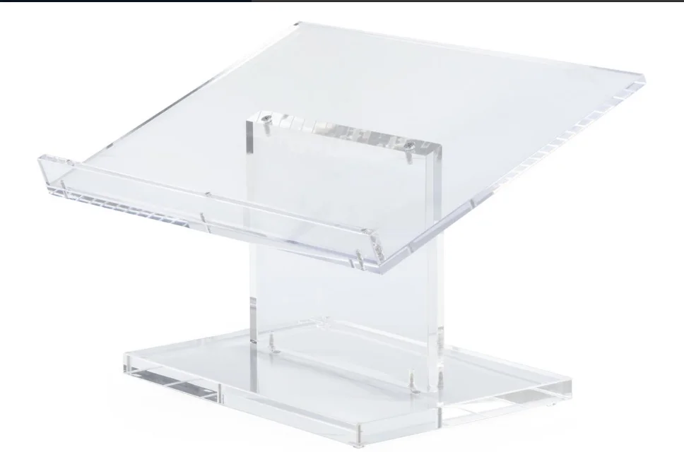 
Easy Assembly Tabletop Acrylic Podium Clear Acrylic Platform Acrylic Lectern 