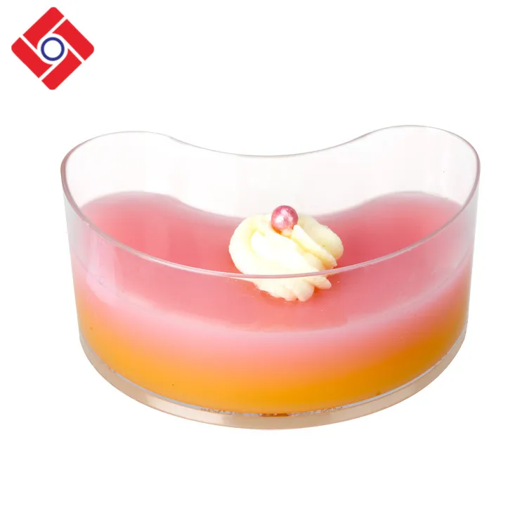 Printing Clear Wedding Decorative Pp 125ml Jelly Plastic Mousse Ice Cream Cups