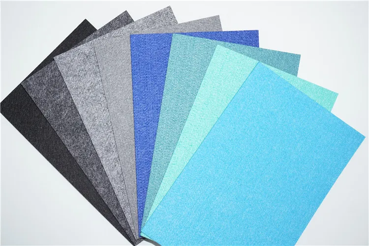 Factory needle punched price nonwoven fabric colorful printed felt for DIY
