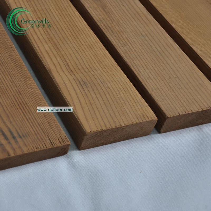 
Thermo Wood Decking/ wall board outdoor wood floor carbonized/ natural treatment wood decking pine/birch 