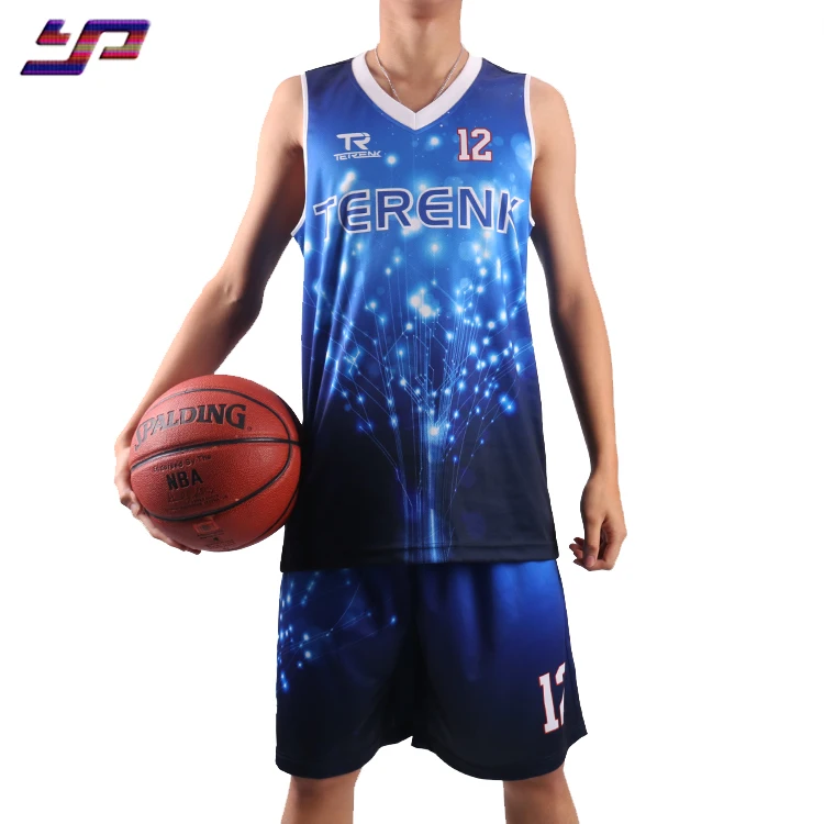 High Quality Custom Sublimation Digital Camo Basketball Uniform