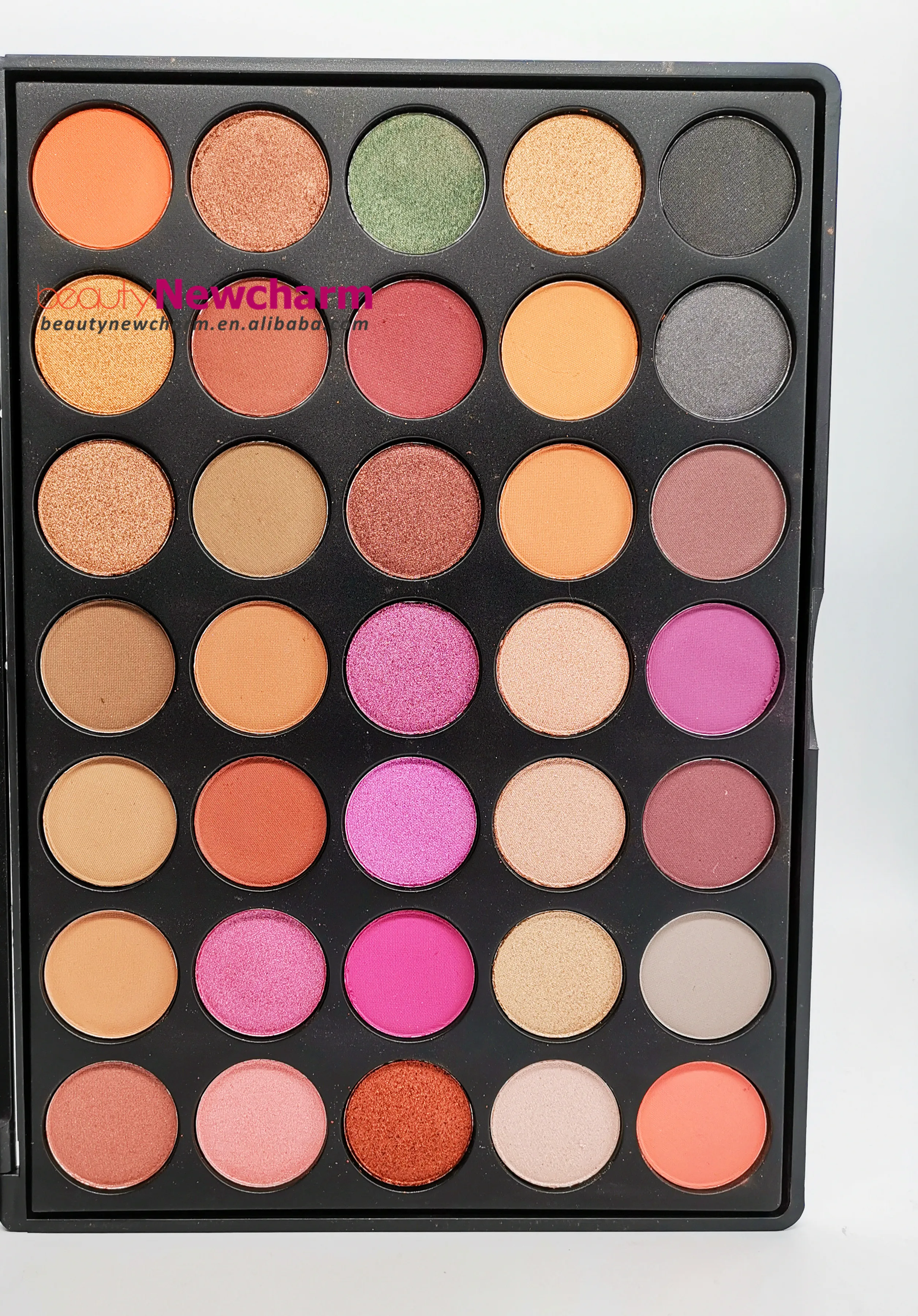 
35 color highly pigmented private label eyeshadow palette Cosmetic Pigment Usage chameleon Eyeshadow Palette Pan vegan makeup 