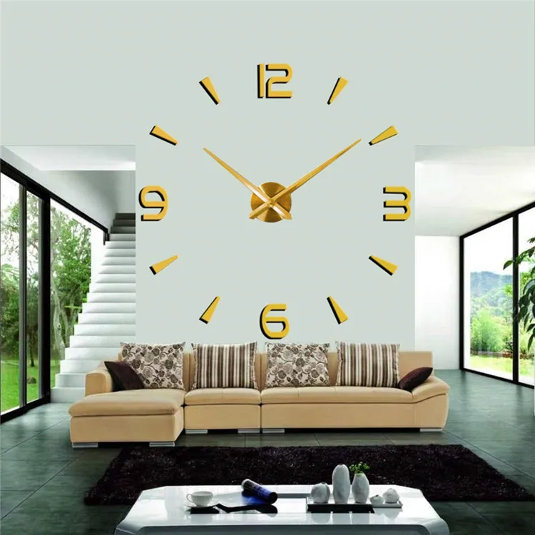
2020 new fashion favorable price diy large wall clock 3d 