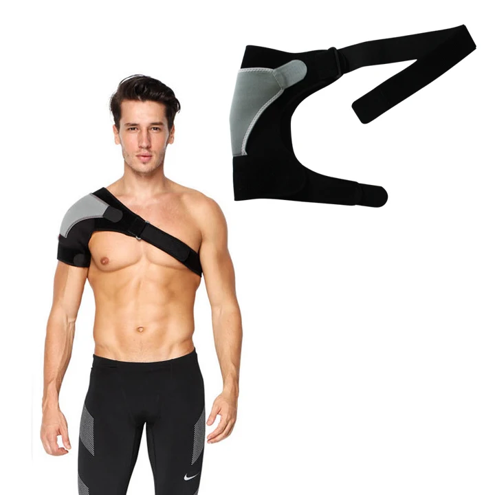 Регулируемый Неопреновый компрессионный левый и правый плечевой фиксатор для защиты от травм для мужчин и женщин