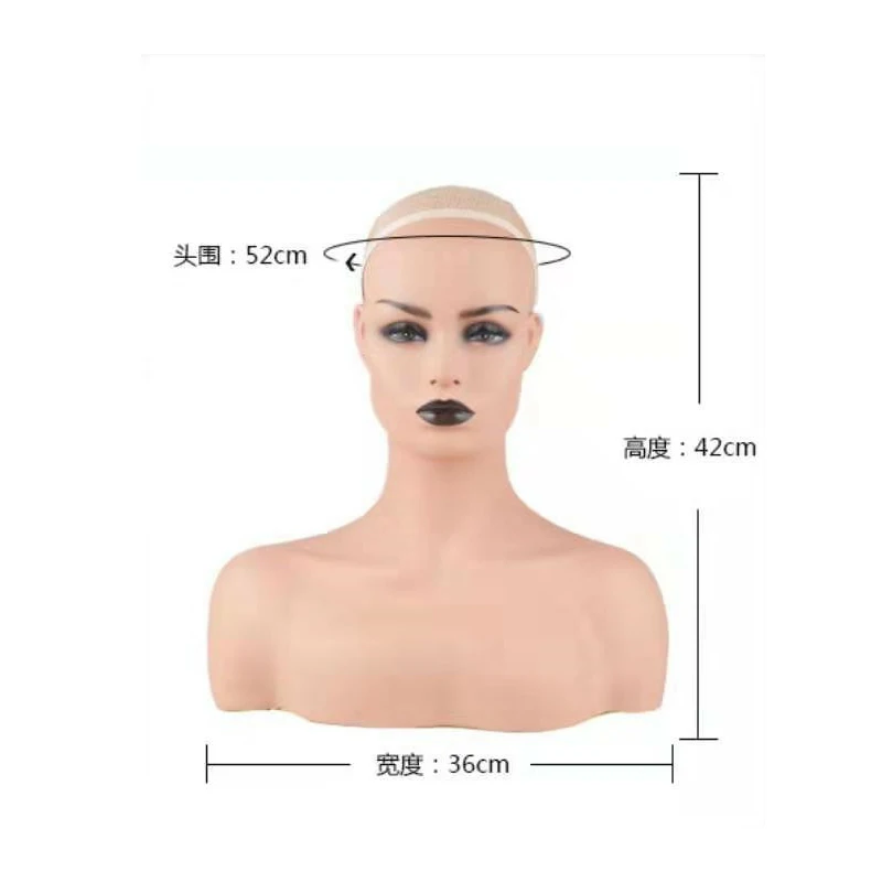 Афроамериканский манекен голова с плечом, реалистичный полутело, Двойные Плечи, красивый манекен, голова парика