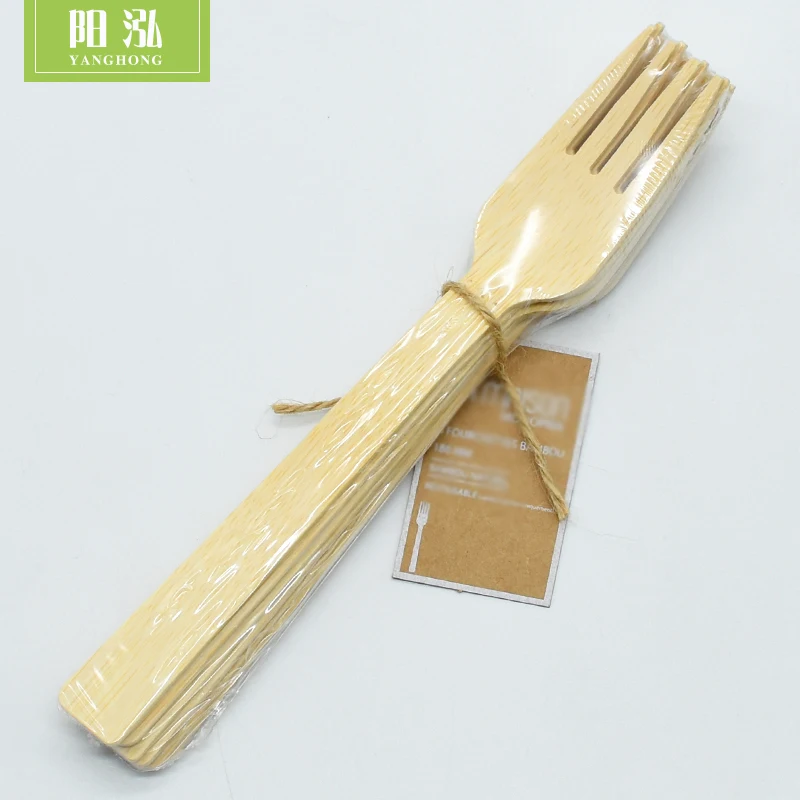
Eco-friendly Biodegradable Disposable Bamboo Cutlery Set Knife Fork Spoon in box 