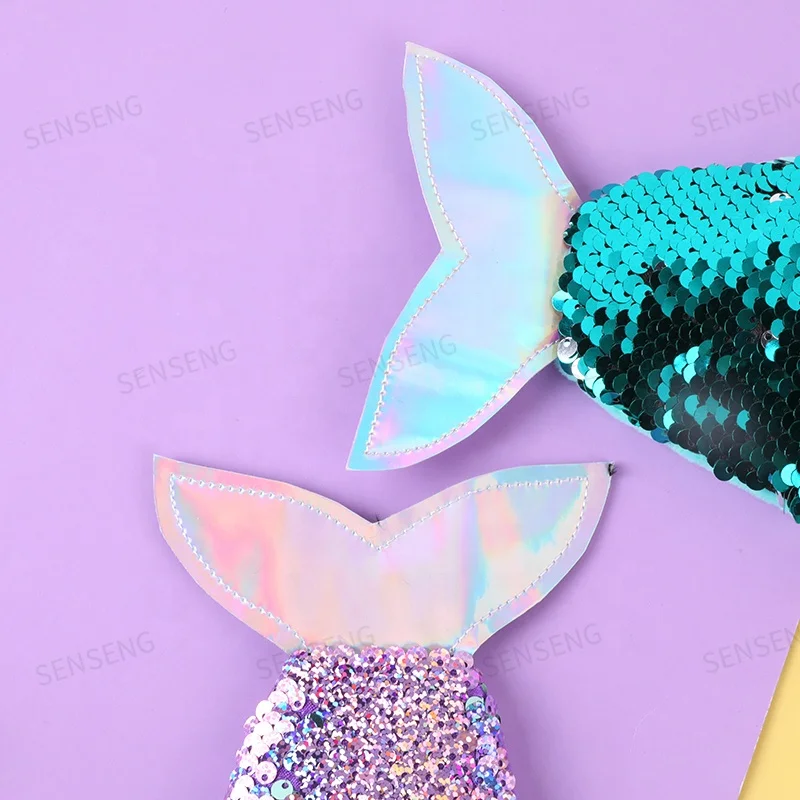 
Mermaid Sequin pocket Novelty zipper wallet glitter mini coin bag purse for kids 
