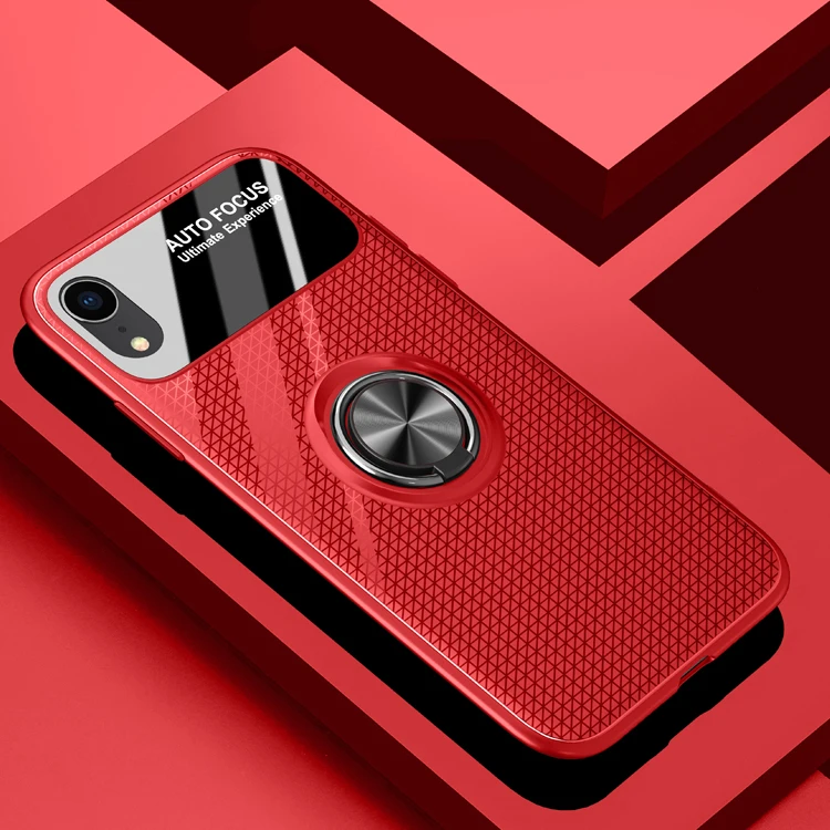 2019 Новое поступление магнит держатель крышки с кольцом для Iphone Xr чехол, ТПУ стекло сотовый телефон чехол для Iphone Xr