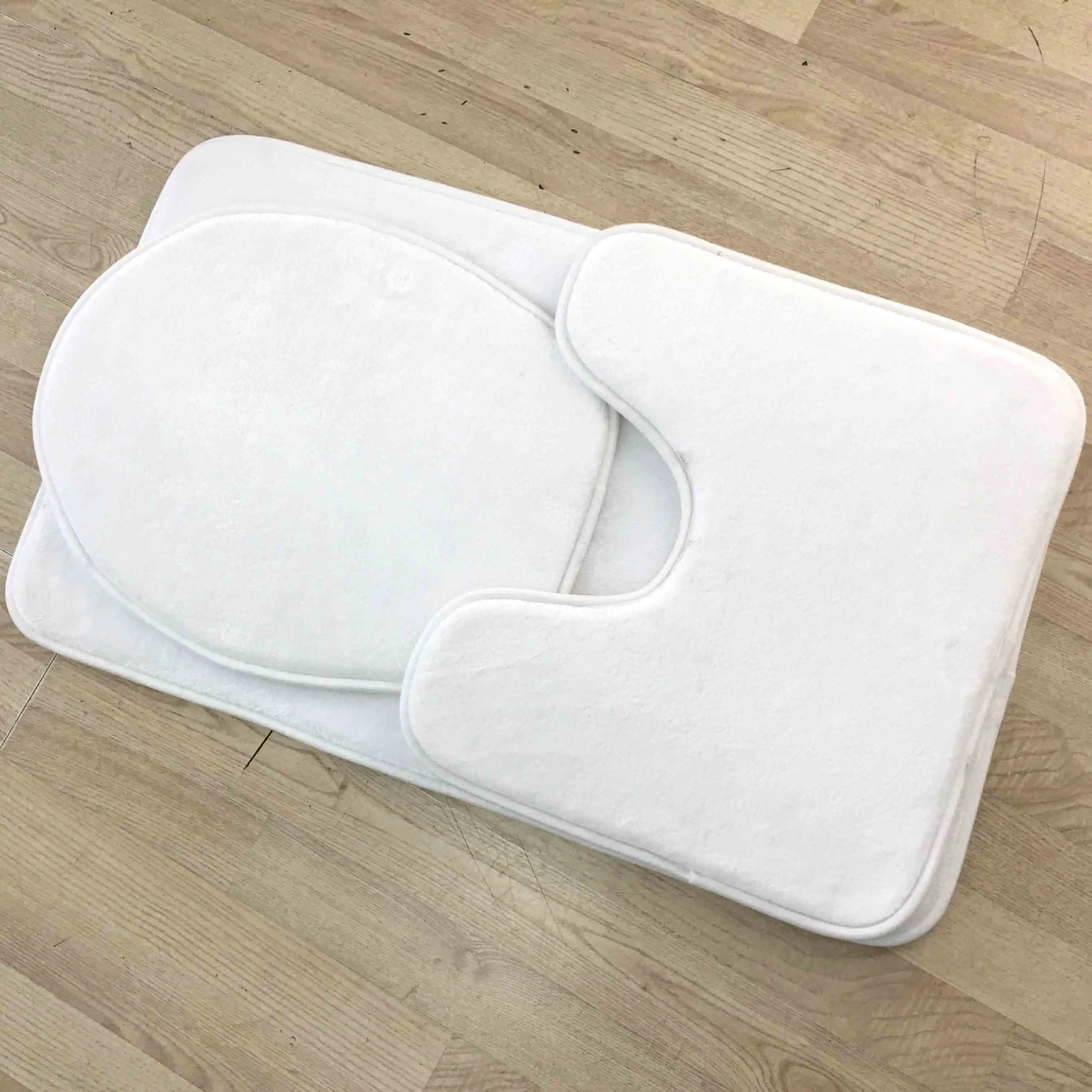 Plush Blank White Mat for Sublimation Blank Bathroom Sublimation Blank New
