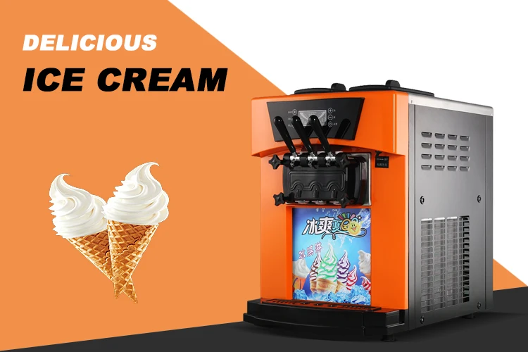 cooling ice cream machine /mini ice cream making machine with R22 Refrigerant