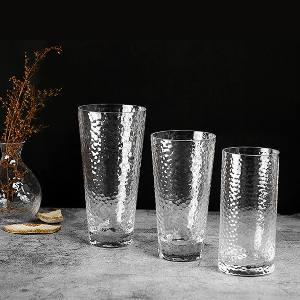 Household Glassware Luxury Handmade Drinking Cups Crystal Glasses Set of 7
