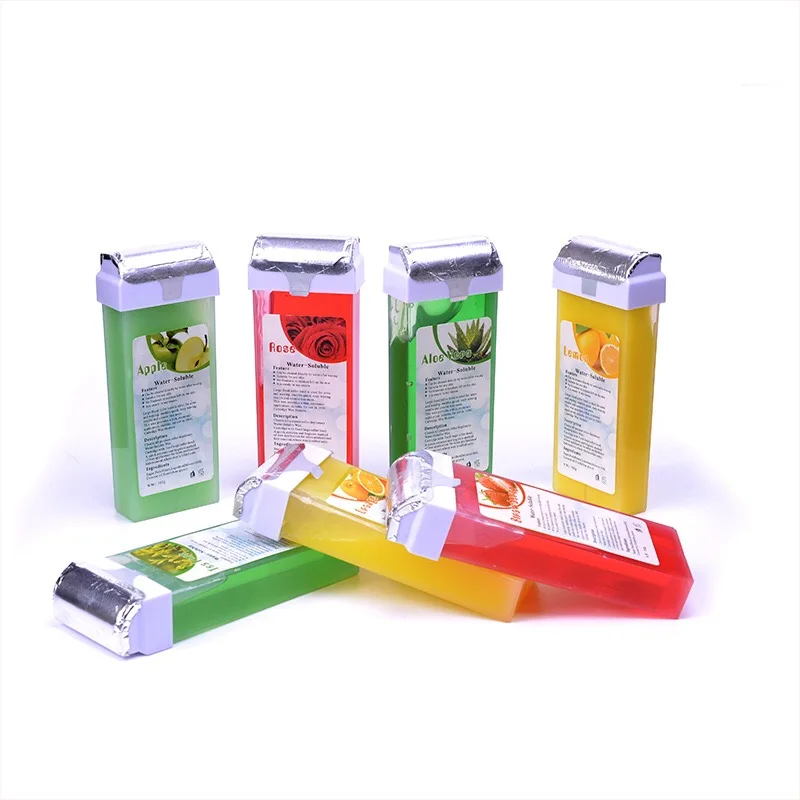 
RISESUN Honey Roll On Cartridge 3.52Oz Oil Soluble Paraffin Hair Removal Bean Soft Wax For Body Care 