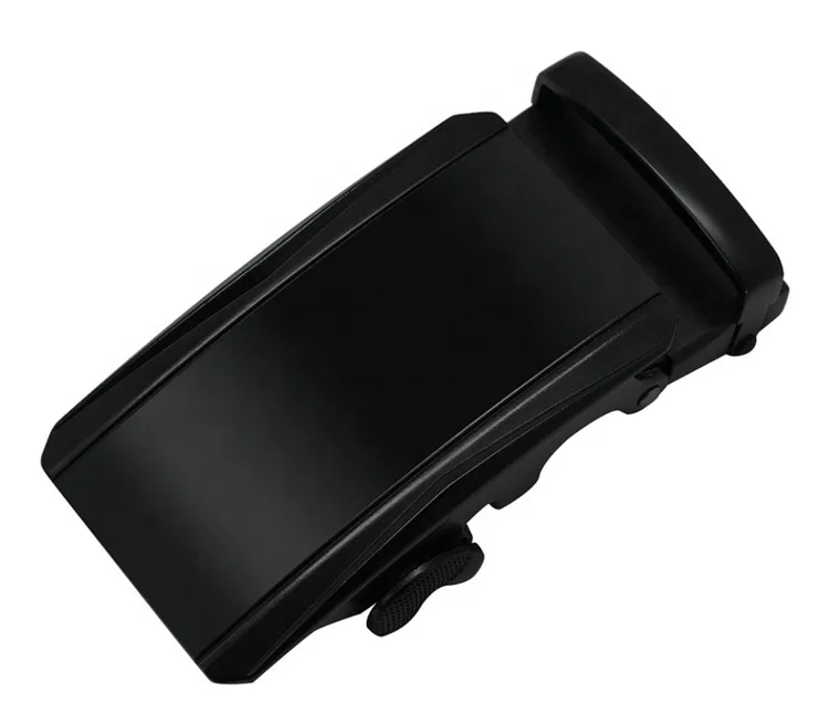 Оптовая продажа, Ширина 3,5 см, простая черная автоматическая пряжка с электрофоретическим покрытием для кожаного ремня с храповым механизмом