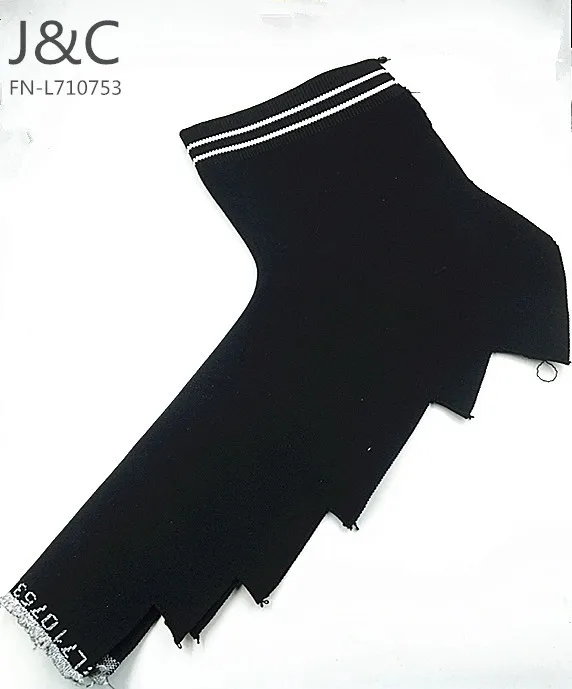 
black color sport shoes polyester fly knit upper 