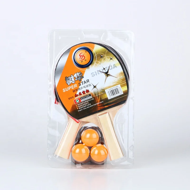 Дешевая деревянная ракетка для пинг-понга под заказ настольного тенниса набор ракеток начинающих