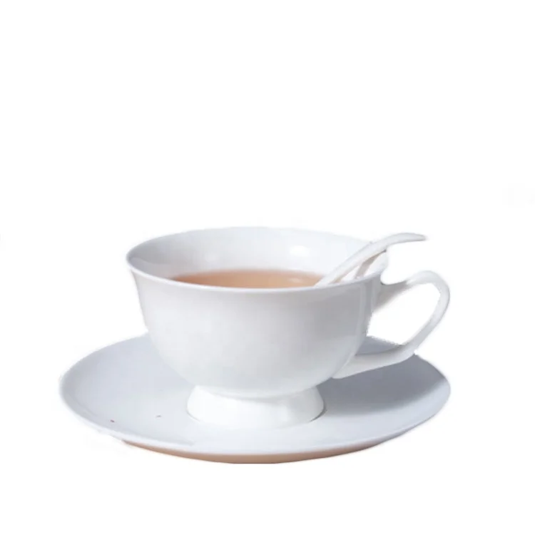 
Multi-color coffee cup with tray in porcelain 