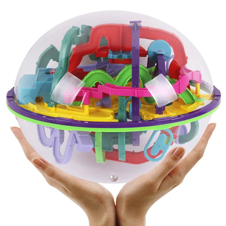 299 Step 3D puzzle Ball Magic Intellect Ball Labyrinth Sphere Globe Toys Challenging Barriers Game Brain Tester Balance Training